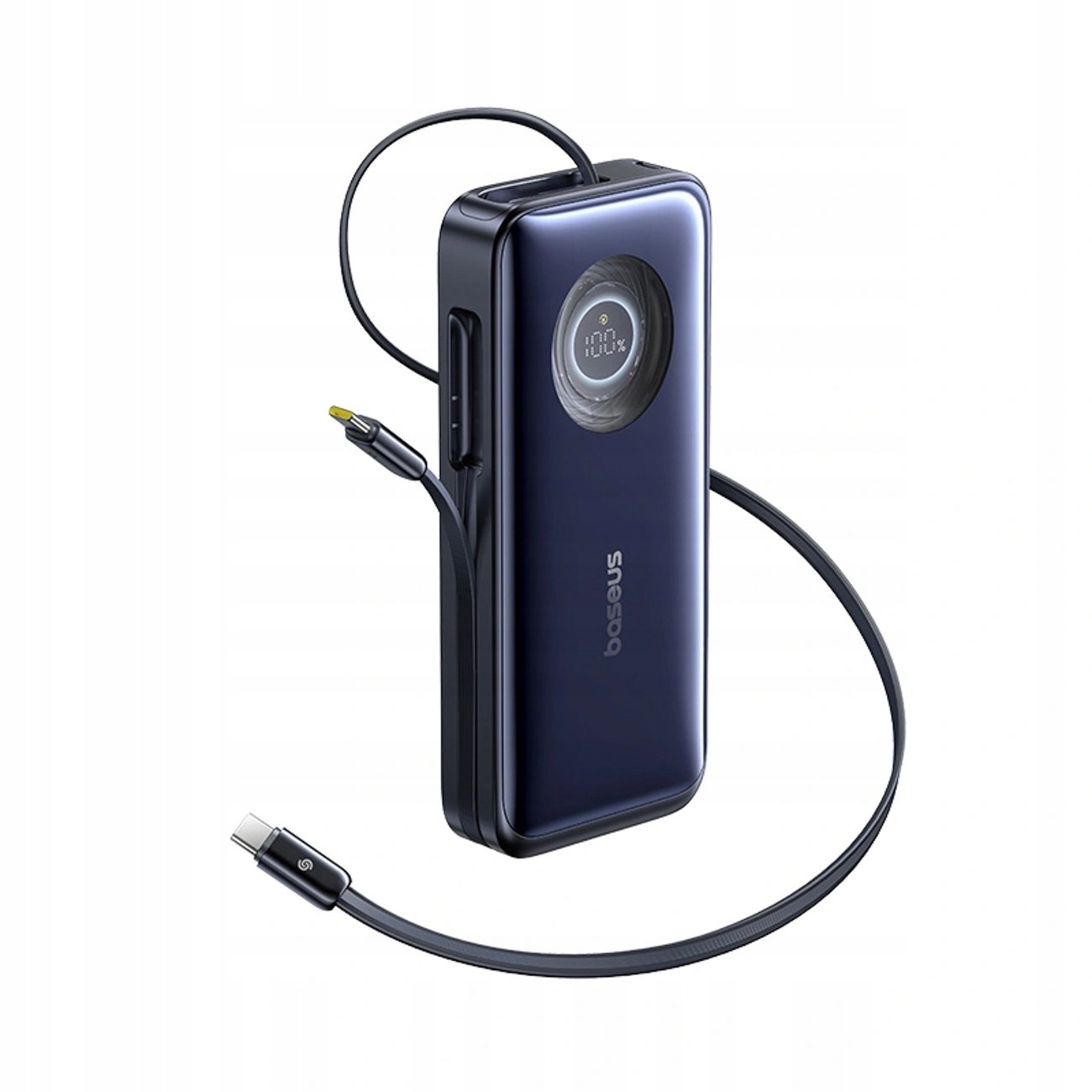 Powerbanka EnerCore CR11 20000mAh 100W s navíjecími kabely Usb-c, černá