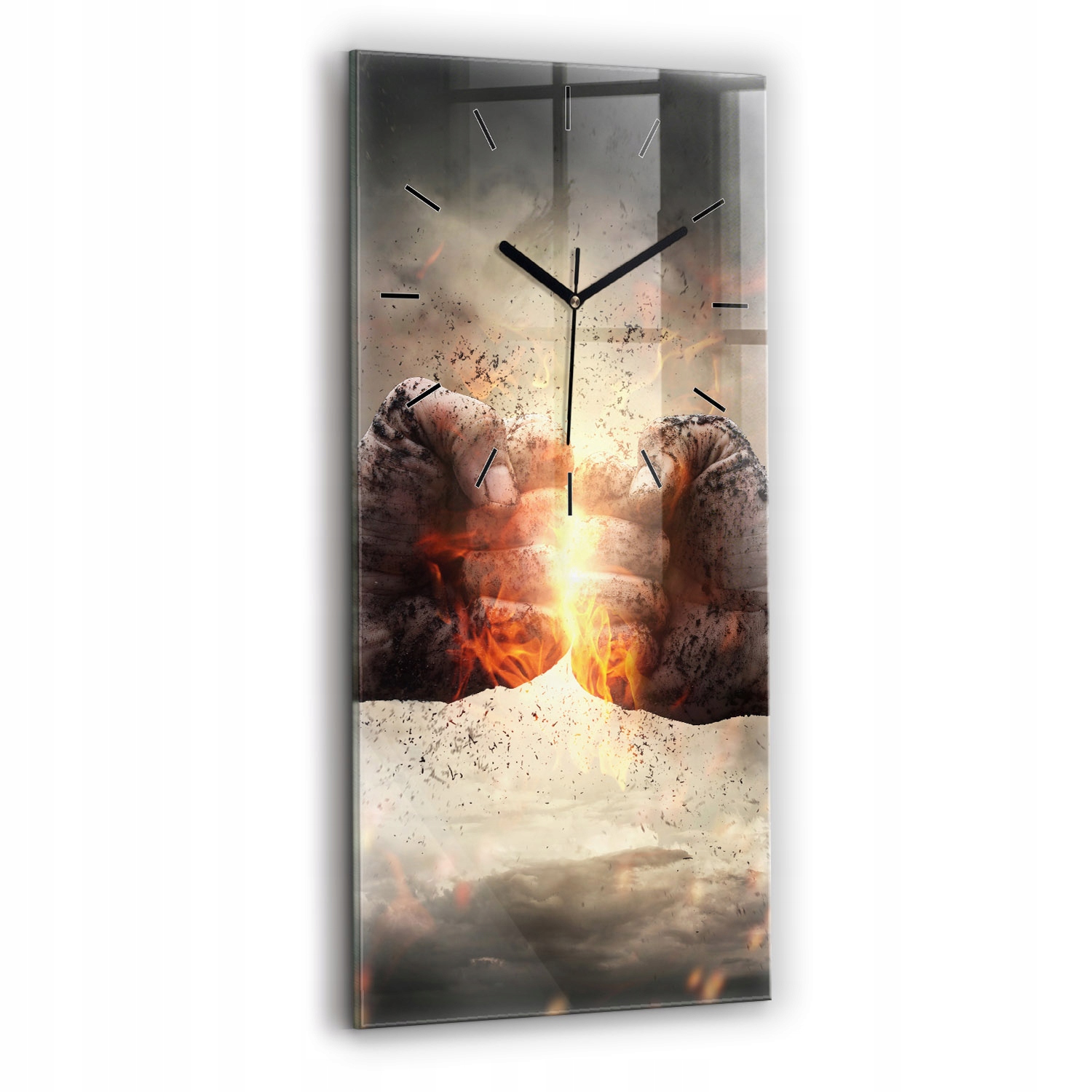 Velký skleněný hodinový stroj Tichý Loftový mechanismus Nástěnný Pěsti Síla 30x60