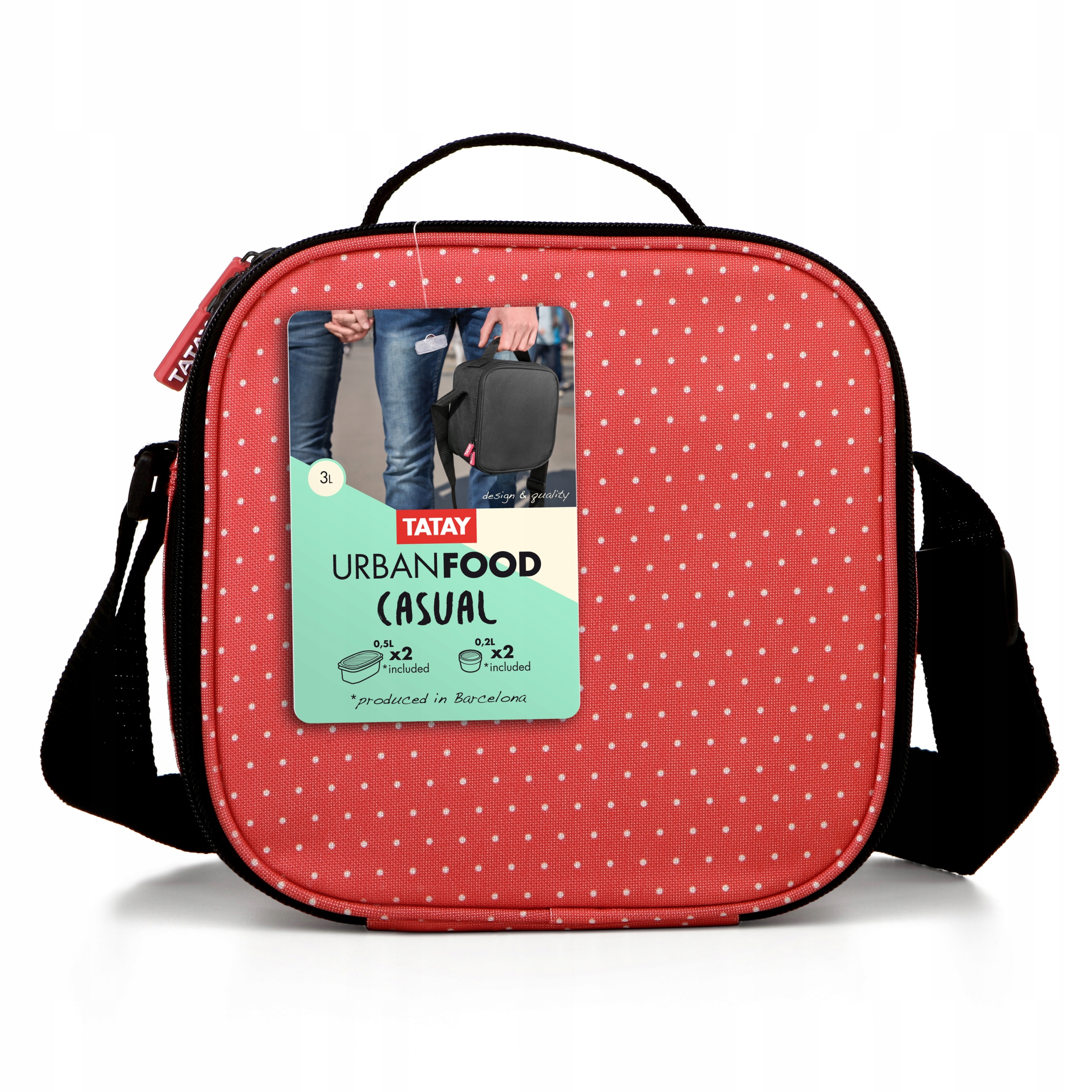 Torba z zestawem pojemników Lunch Box do żywności