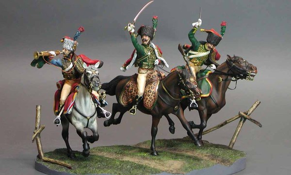 54mm Huzaria Gwardii w ataku 1804-15 M Model 32053