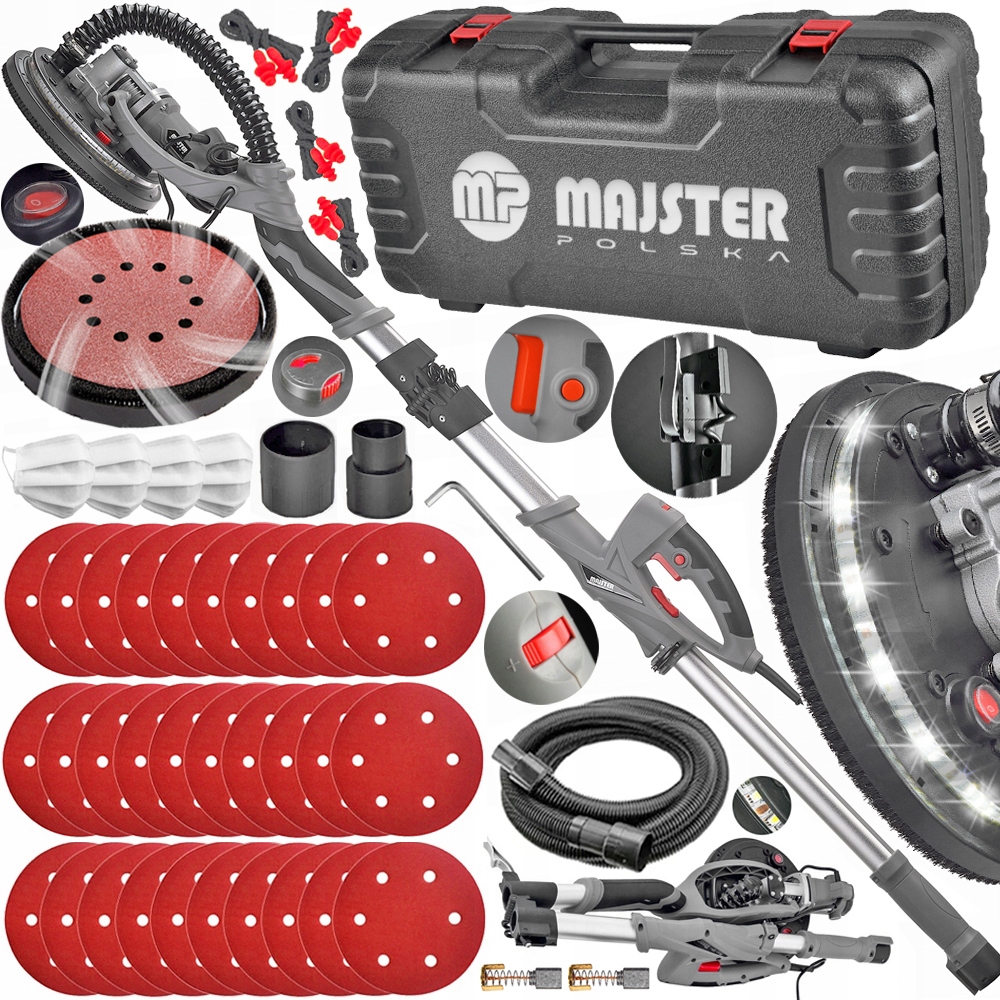 Bruska Žirafa Sádra Hladí Stěny Led Omítek Kufr Majster Pro MP0016w