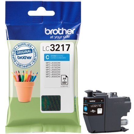BROTHER LC3217C Tusz Brother LC3217C cyan 550 str MFCJ6935DW