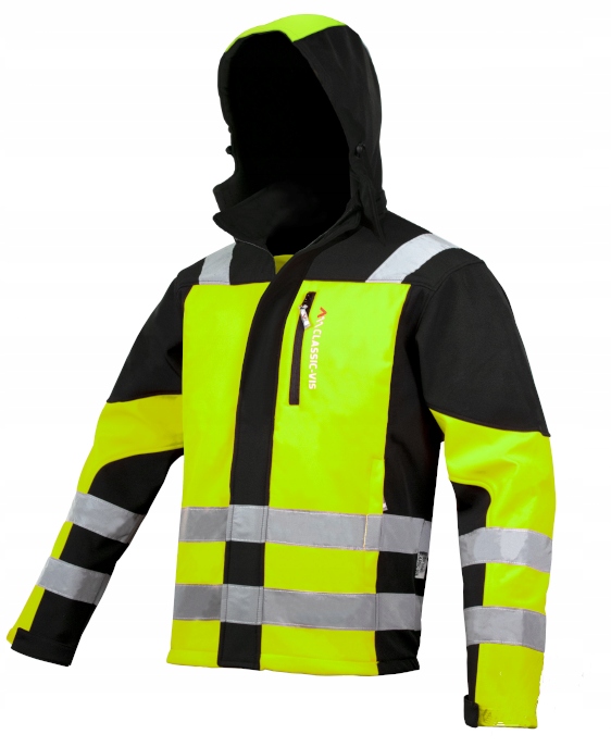 KURTKA CLASSWORK SOFTSHELL PASY ODBLASKOWE XXXL