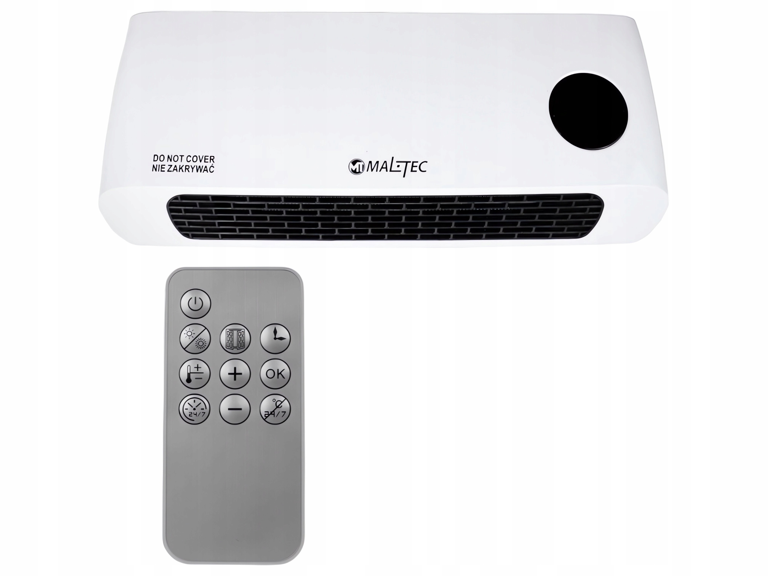 MalTec PT3800Wt Nástěnný teplovzdušný ventilátor, 2000 W, bílá