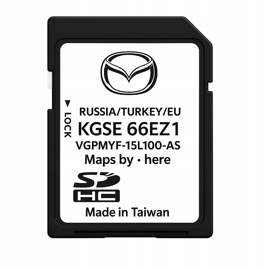 Mapa pro navigaci Evropa Mazda 2 3 6 CX-3 CX-5 paměťová karta Sd Nejnovější