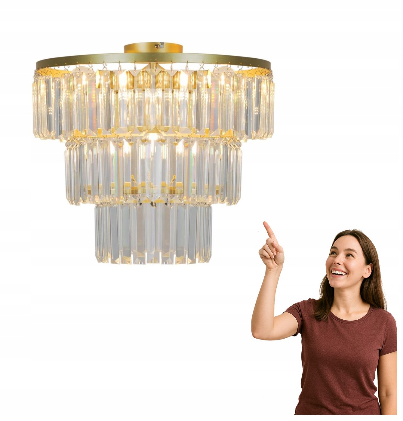 Stropná lampa Tifanny P17127-4-GD Zuma Line