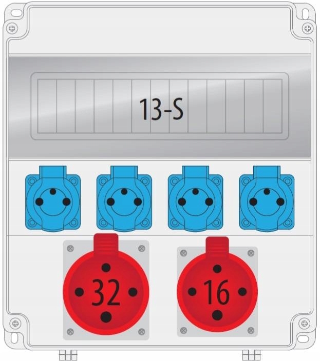 Rozvaděč R-box Lux 320R 1x16A/4P 1x32A/4P 4x230V 13S B.18.320-11