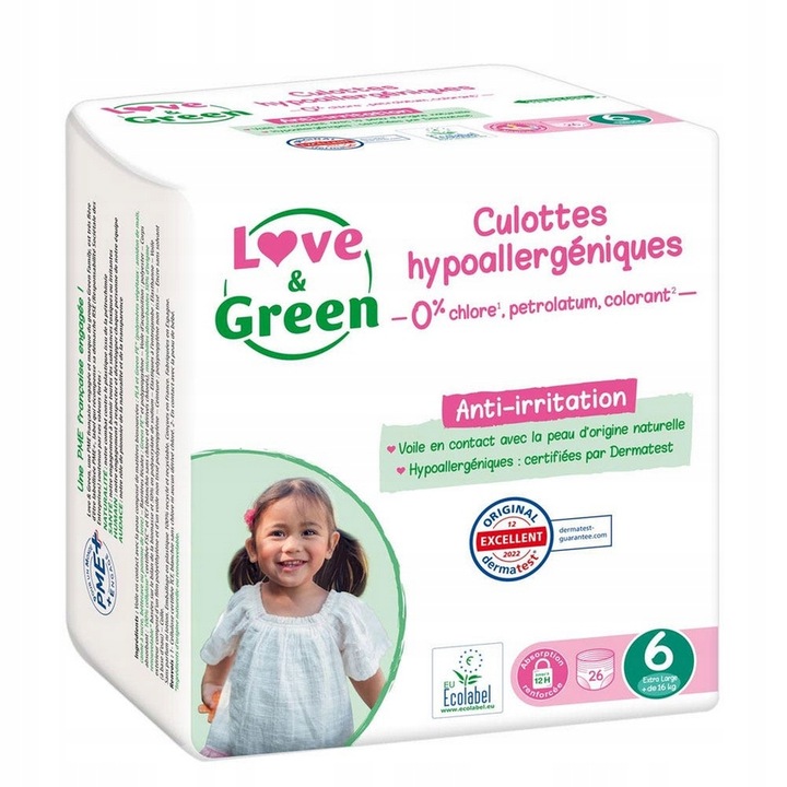 LOVE&GREEN PIELUSZKI 6 16+ 26SZT 7D125