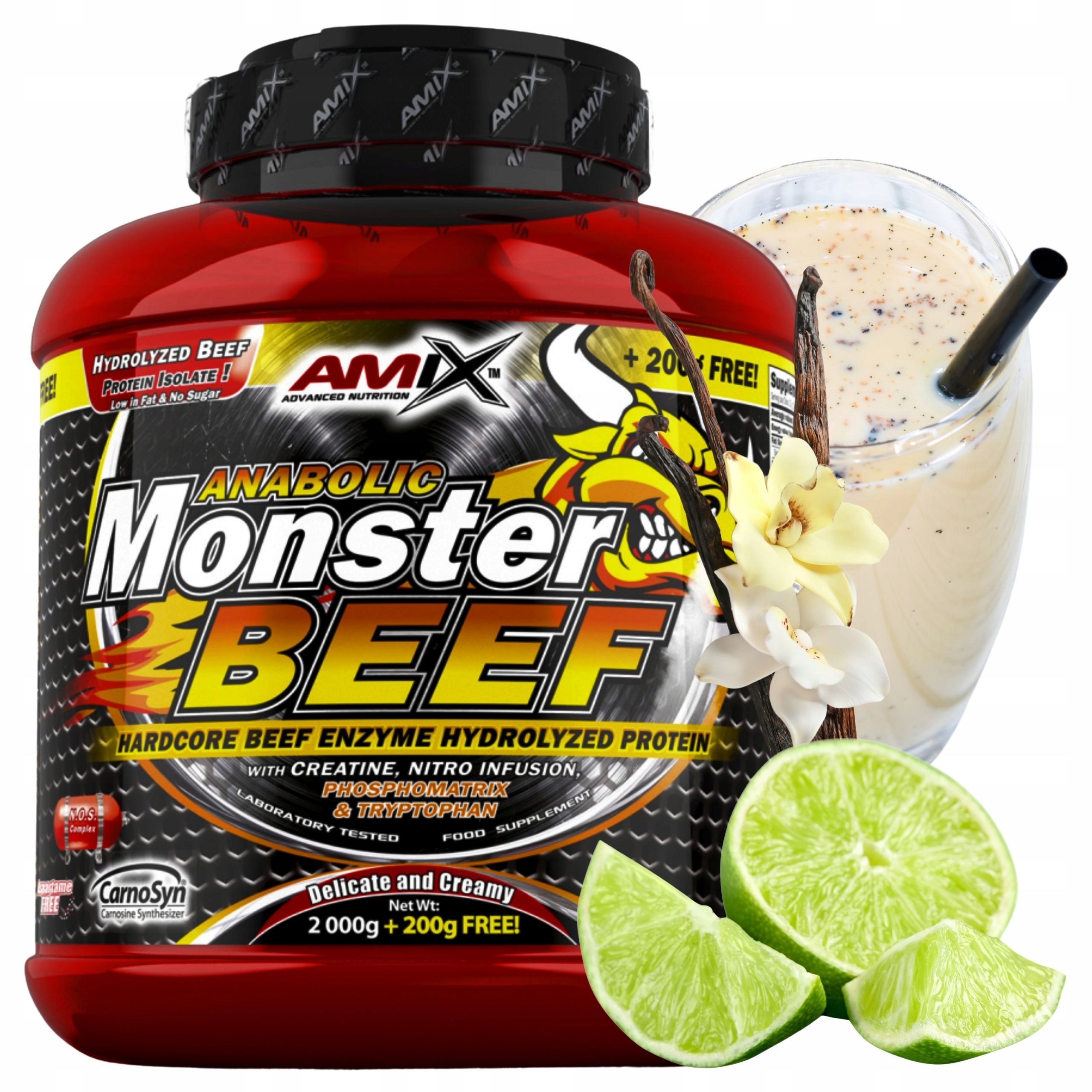 Amix Anabolic Hydro Beef Monster Beef Prot Bílkoviny 2.2 kg o-l