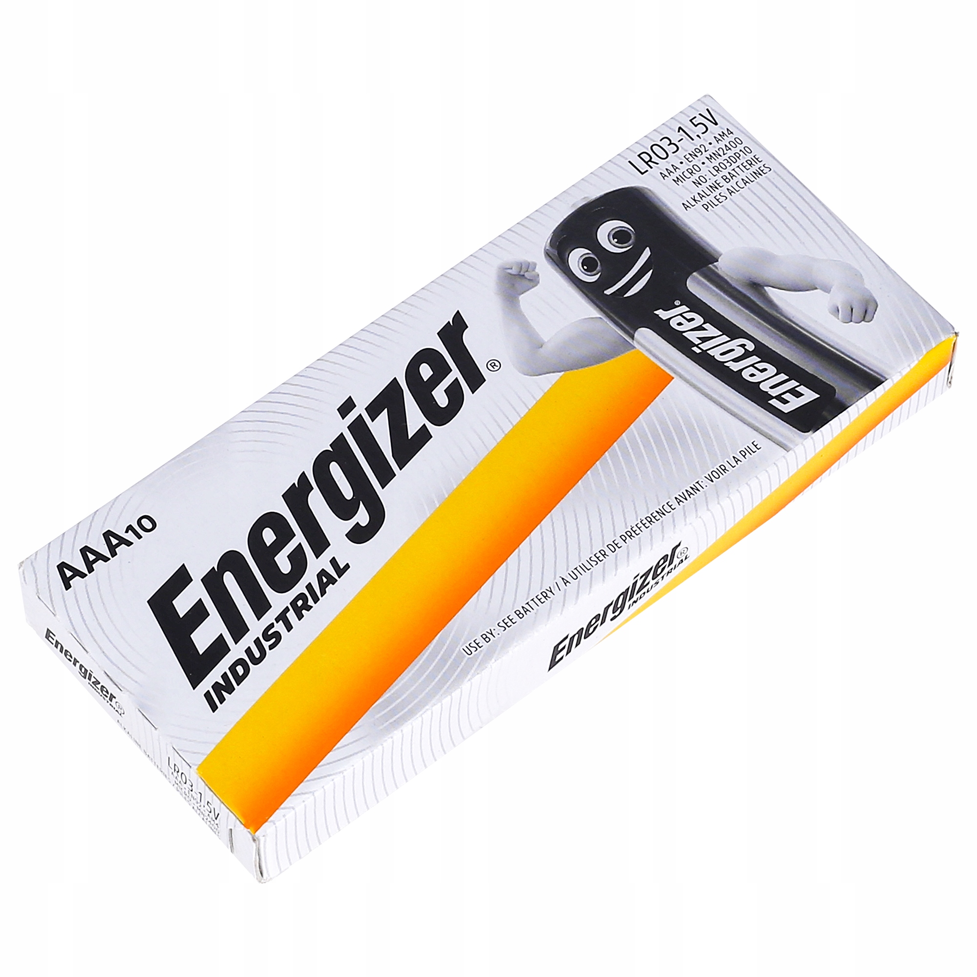 10x MOCNA BATERIA ENERGIZER INDUSTRIAL LR03 R3 AAA EAN (GTIN) 7638900361063