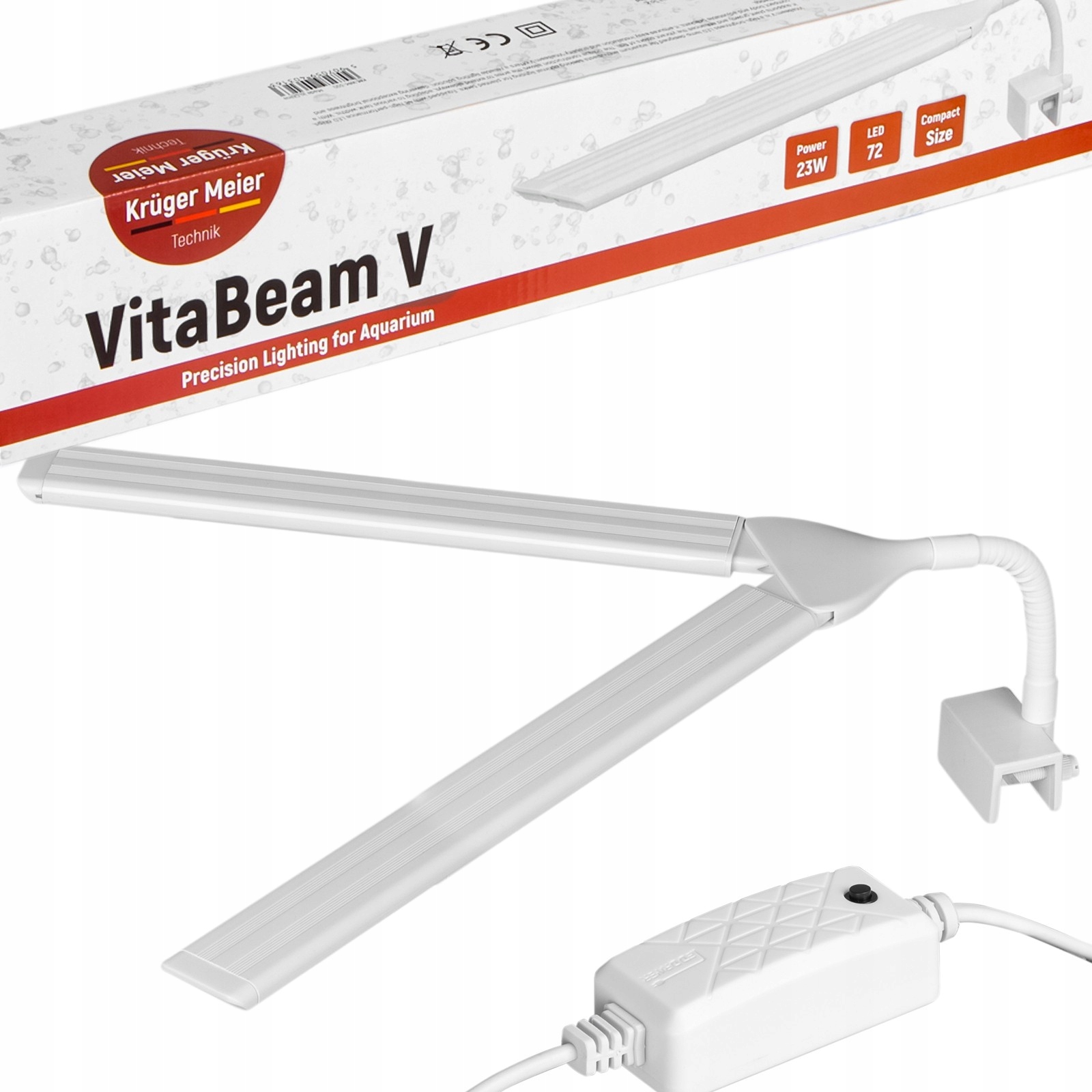 Led Lampa Do Akvária 80-120 L, Osvětlení S Nastavitelnou Barvou, Bílá