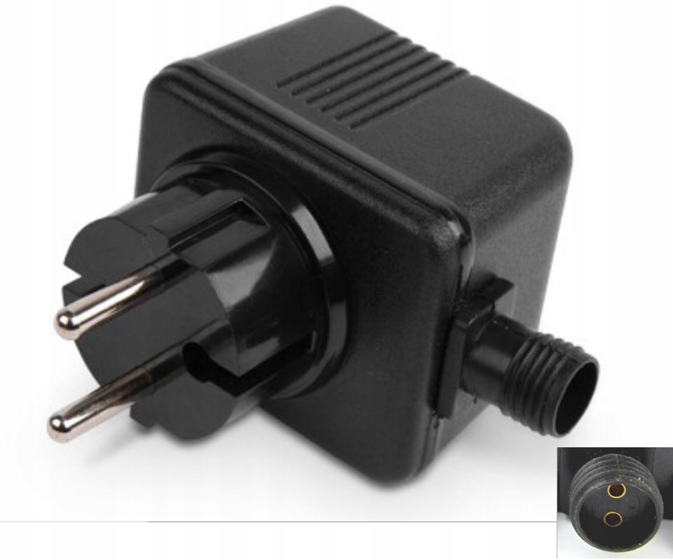 Zasilacz pompa fontanny transformator IP44 0 6W 12V Ac Hermetyczny Jebao