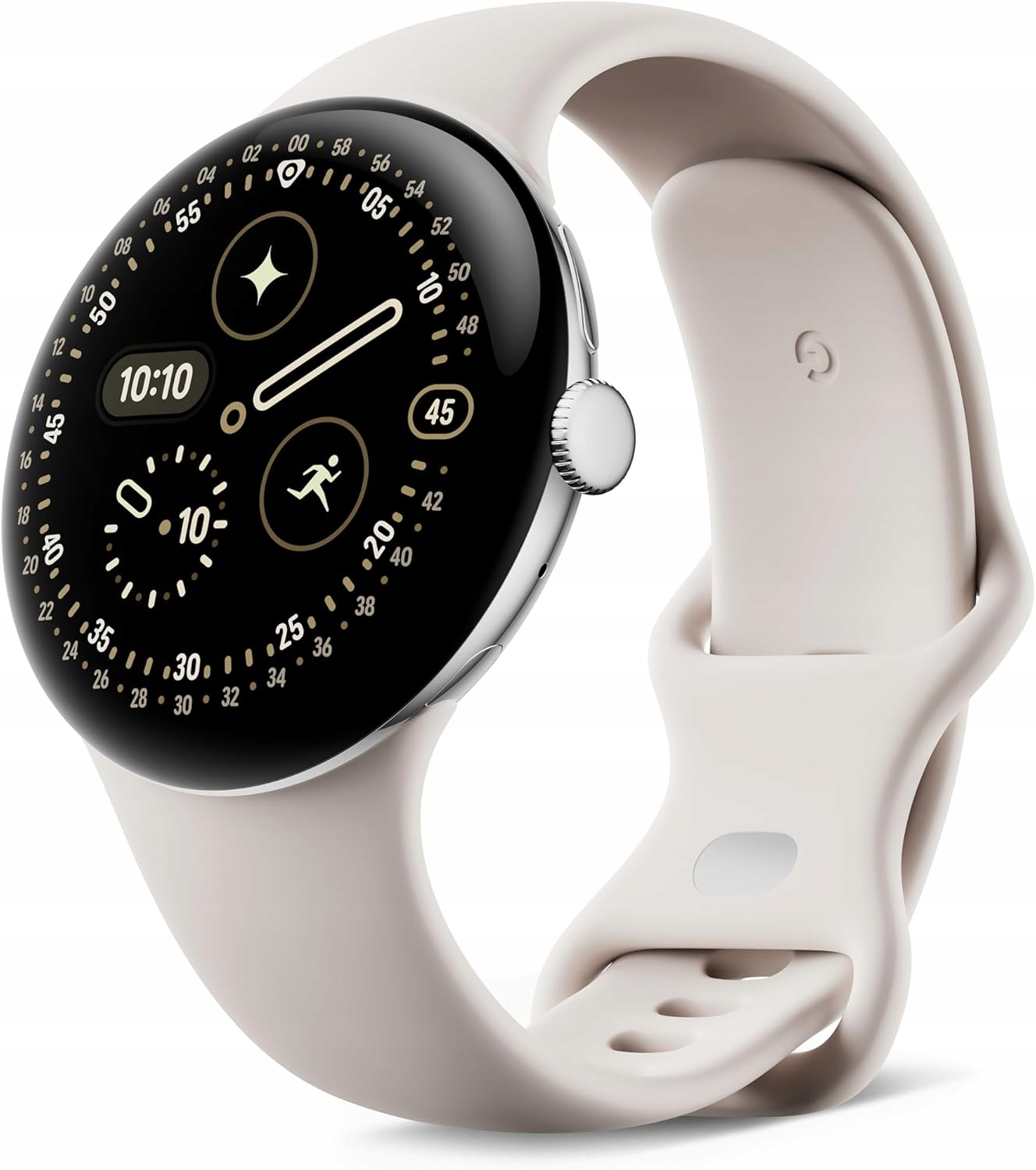 Chytré Hodinky Google Pixel Watch 4 45 mm béžové Wi-Fi