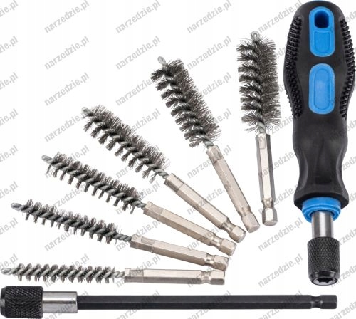 Szczotki trzpieniowe, 8 szt., stalowe Condor Werkzeug