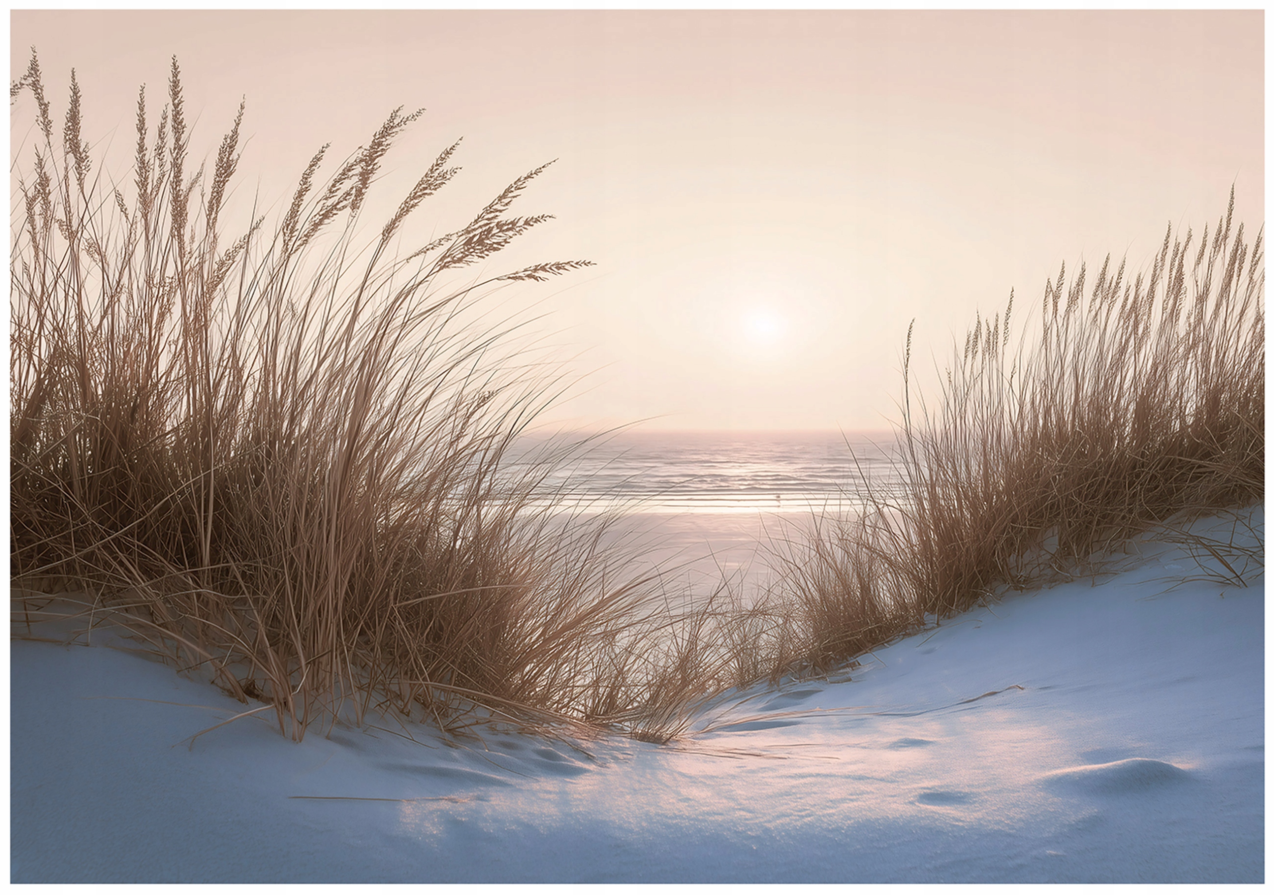 Fototapeta Béžová Pláž Moře Tapeta Do Předsíně Obývacího Pokoje Kanceláře 400x280