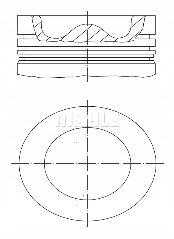 061 00111 - Поршень (127 мм) SCANIA P, G, R, T DC12 / Dt12 Euro4 / 5 0