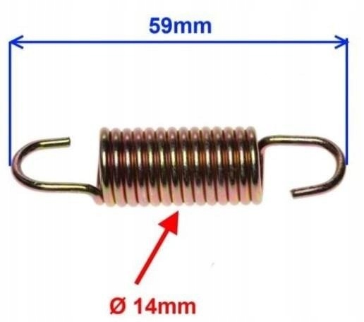 Sprężyna Pedału hamulca do Junak 901 59/14 mm Kolor złoty