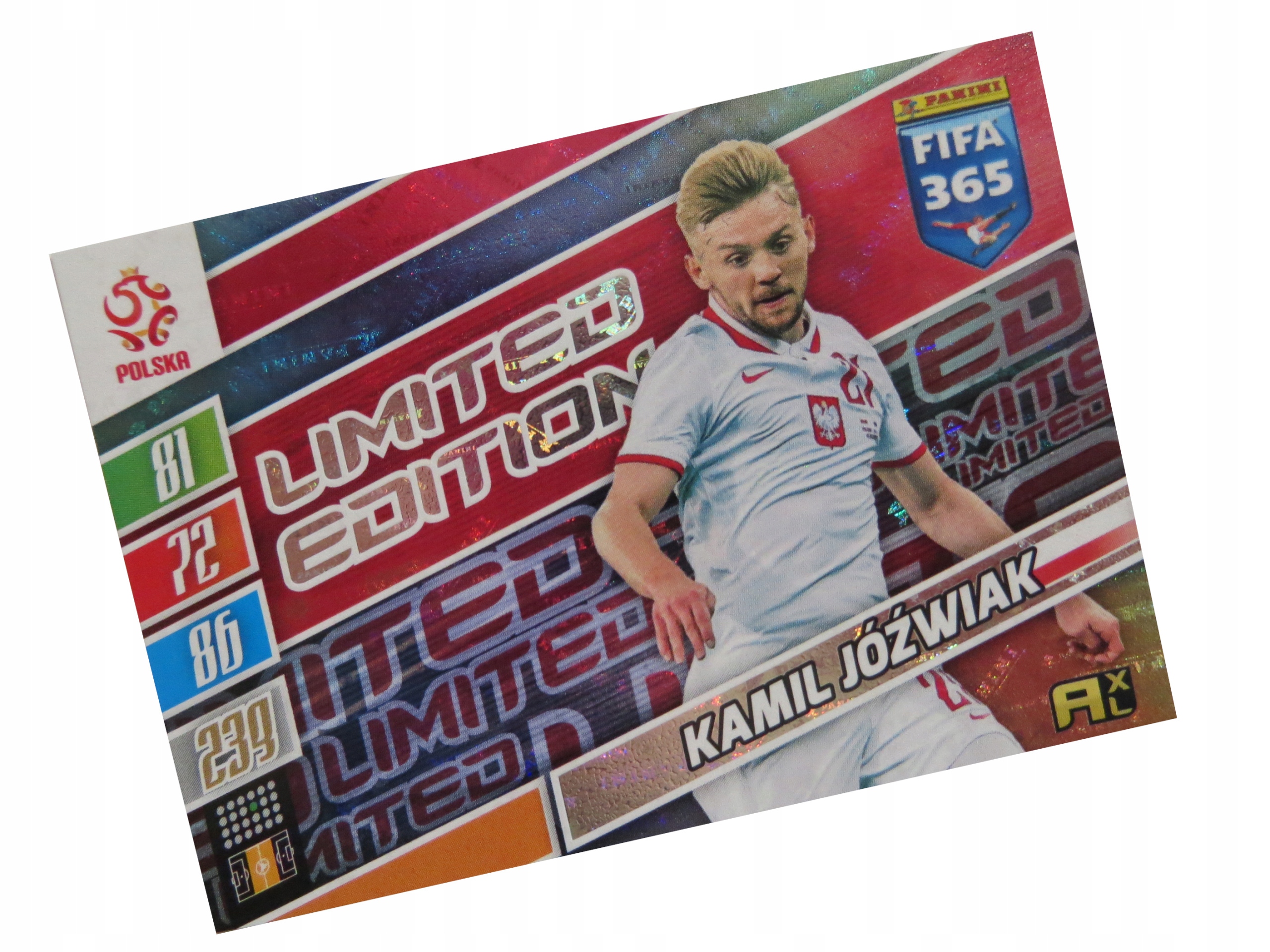 Panini Fifa 365 2022 Limited Kamil Jóźwiak Polska