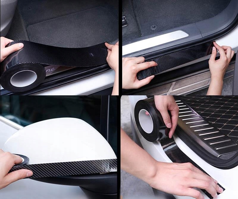 TAŚMA OCHRONNA FOLIA CARBON 5D GRUBA NA PROGI SŁUPKI SAMOPRZYLEPNA 5CM 5M EAN (GTIN) 5902973737202