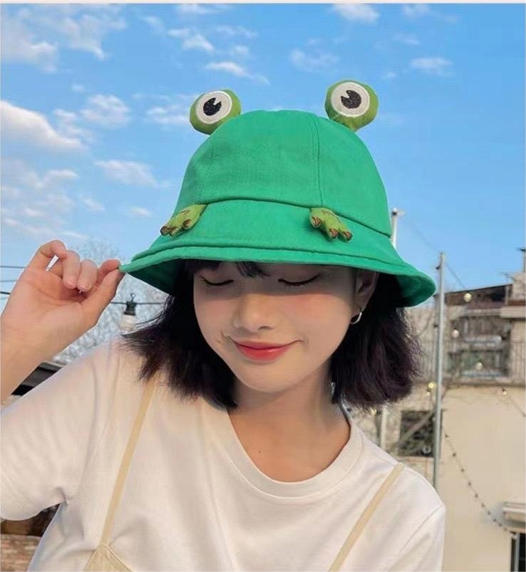 KAPELUSZ RYBACKI BUCKET HAT ŻABA CZAPKA ZIELONY Kolekcja KAPELUSZ