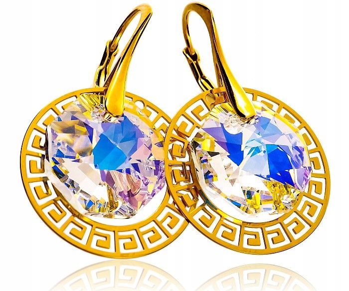 Krystaly Náušnice Aurora Gold