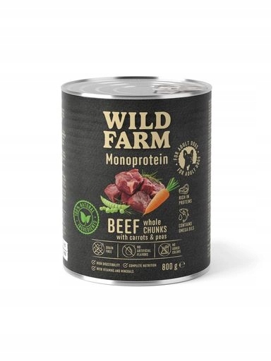 4x Wild Farm Monoprotein Beef 800g hypoalergenní krmivo pro psy