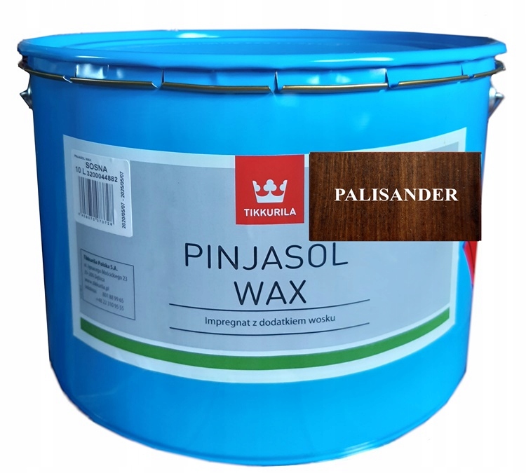 Impregnat do drewna Tikkurila Pinjasol Wax Palisander 10L
