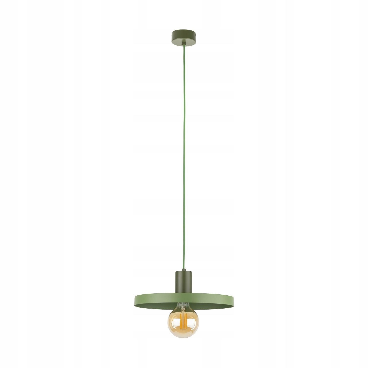 Závesná Led lampa E27 15W Moderný zelený luster Sila 30 cm Tk Lighting