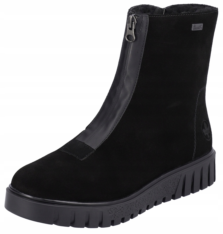 Černé kotníkové kotníkové boty Rieker Y3459-00 37 Tex