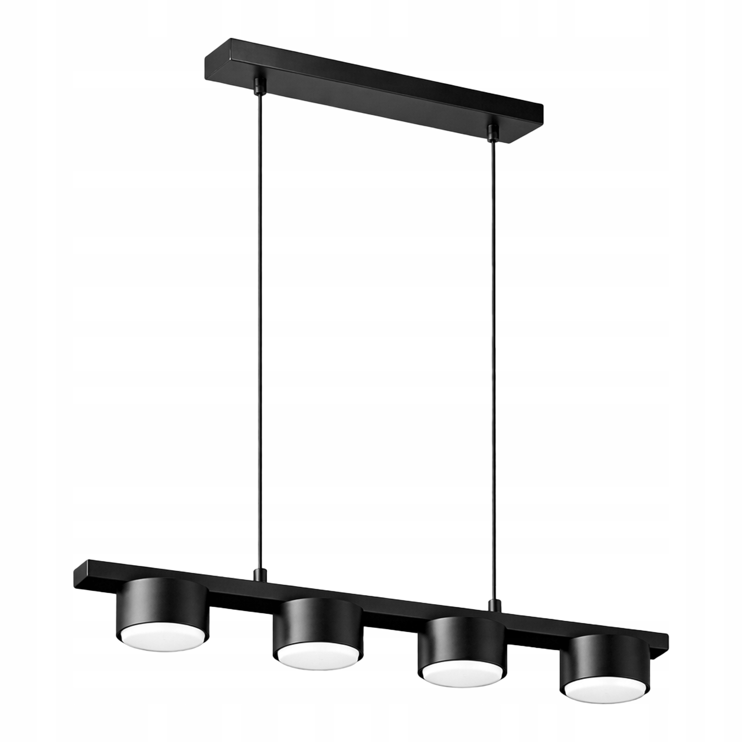 Lampa Sufitowa Wisząca Żyrandol Plafon Spot Halogenowa Czarny listwa GX53