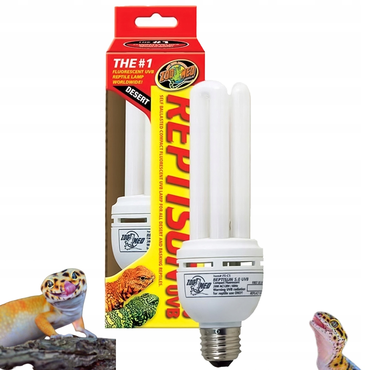 Levně Zoomed ReptiSun Mini žárovka 10.0 Uvb 26W kompaktní žárovka