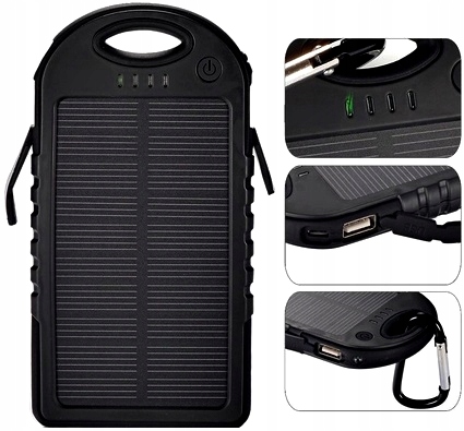 POWERBANK SOLARNY ŁADOWARKA PODRÓŻNA DO TELEFONU Marka inna