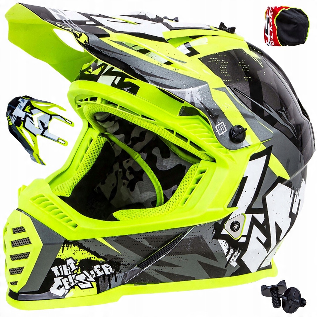 

Kask Motocyklowy LS2 MX437 XL Cross Enduro Gratisy