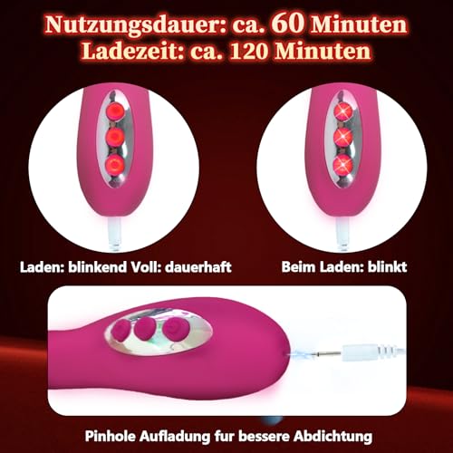 ELEKTROSHOCK Wibrator Dla Kobiet G-Punkt Z Elektrostymulacją 7 Trybów — miniatura 6