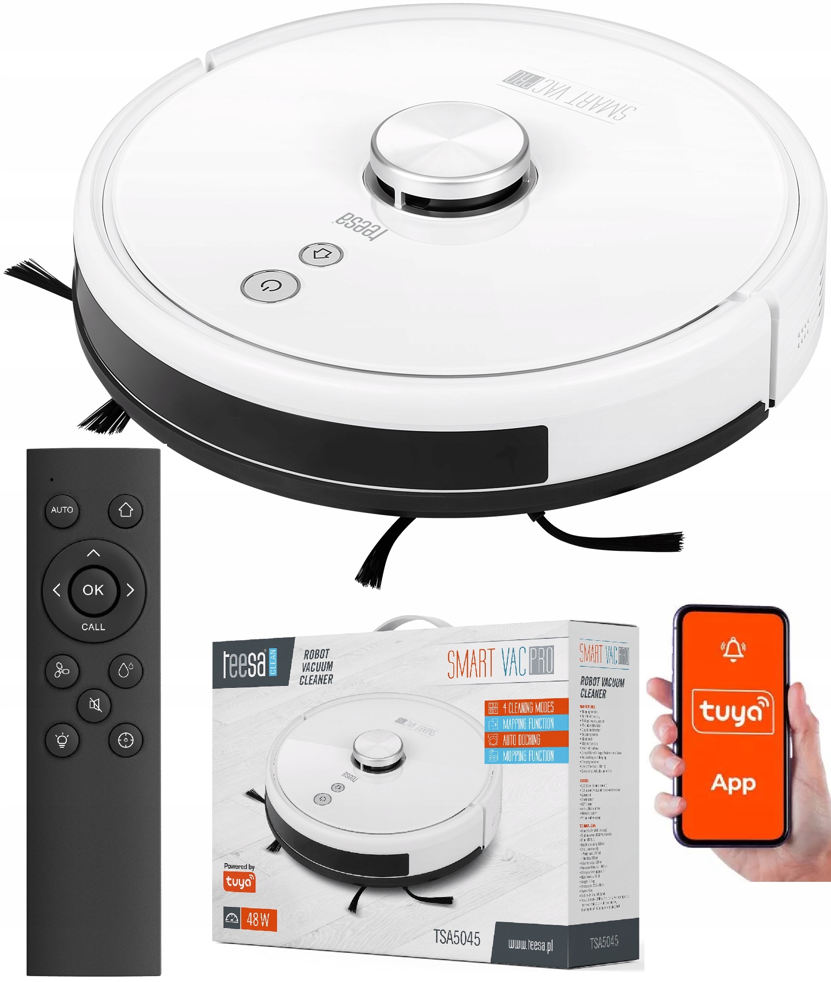 ROBOT SPRZĄTAJĄCY MOP WI-FI TUYA TEESA SMART PRO