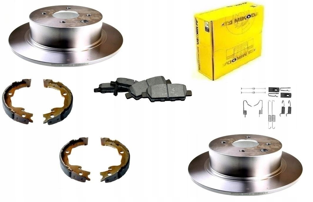 Kotouče Brzdové Destičky Nissan Tiida Cube 2007- Zadní Sada