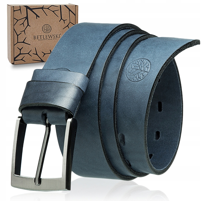 

Betlewski Pasek skórzany męski do spodni skóra 110