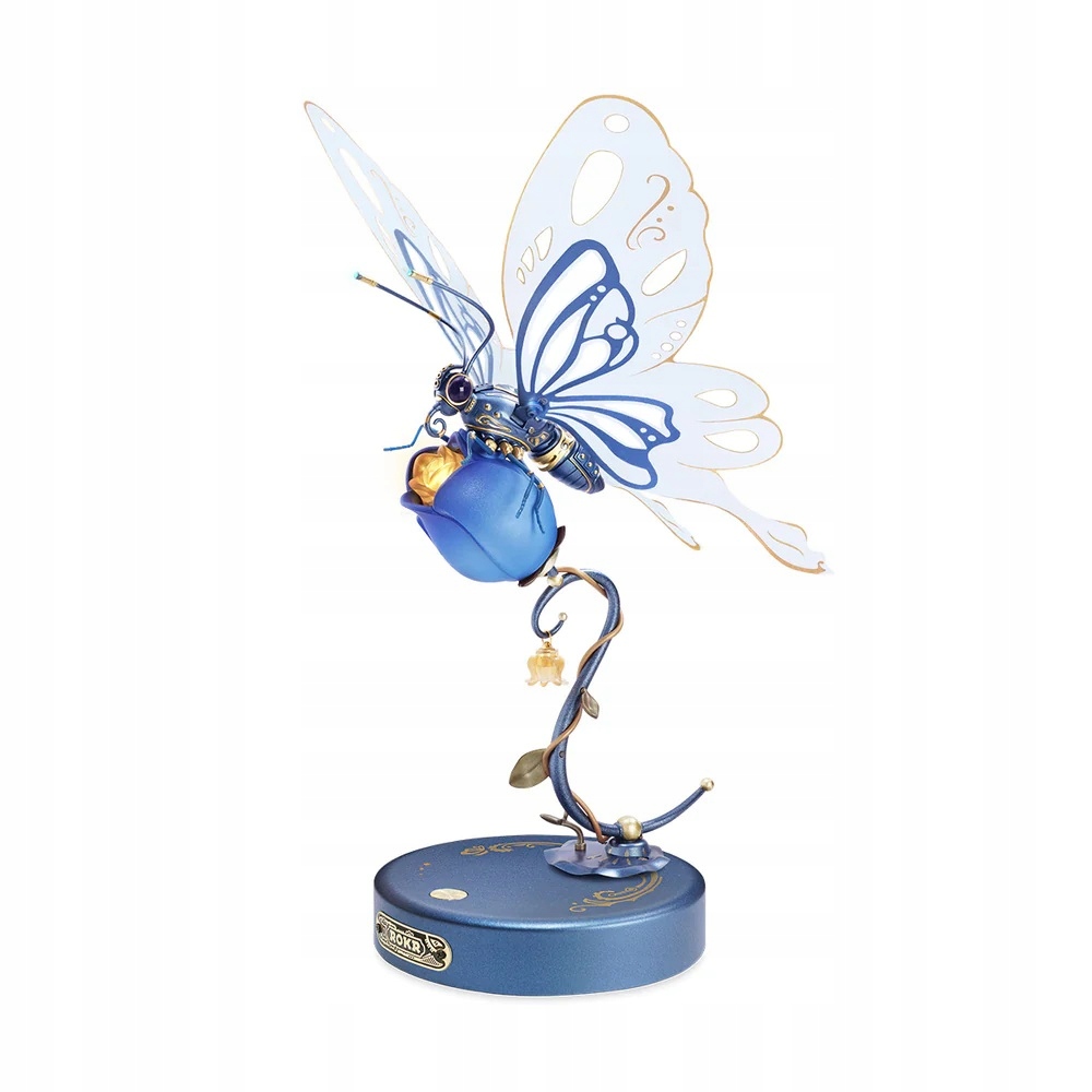 ROBOTIME Rokr Puzzle 3D Motyl niebieski 79 elementów