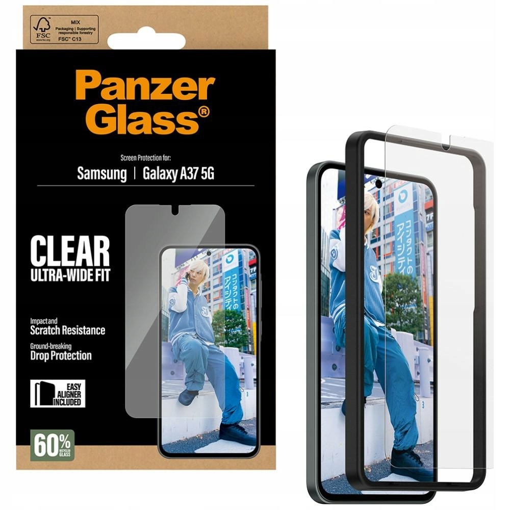 Tvrzené sklo PanzerGlass Ultra-Wide Fit pro Samsung Galaxy A37 5G