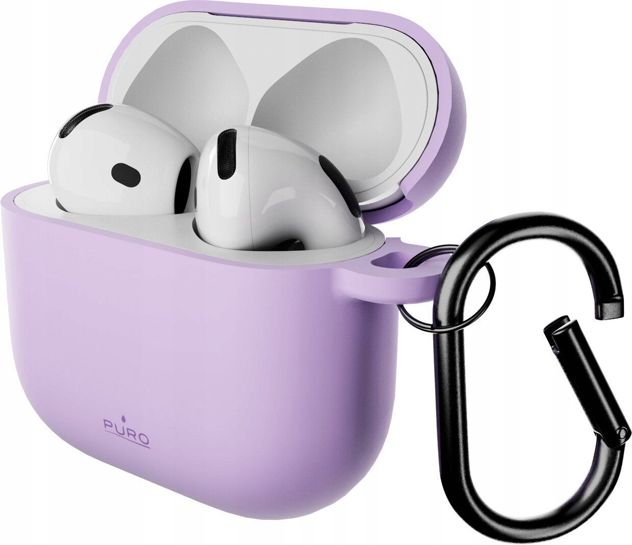 Etui Puro Icon na AirPods 4 fioletowe