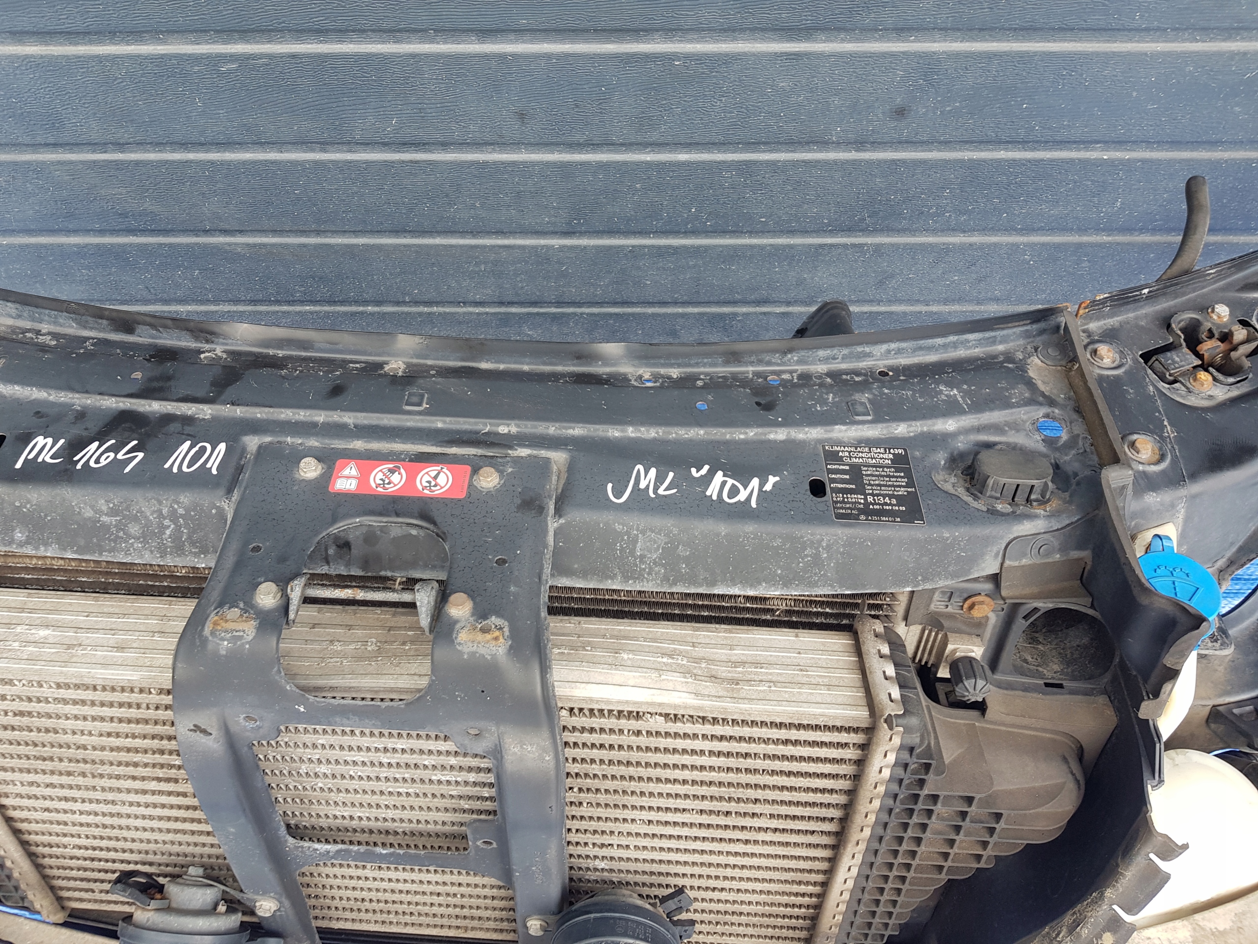 support panel for radiators radiator MERCEDES ML W164 350 LIFT 3.0CDI