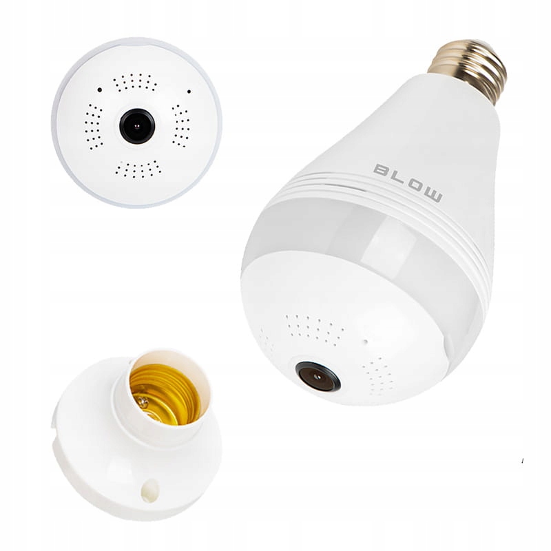 Bezprzewodowa kamera do monitoringu w żarówce WiFi