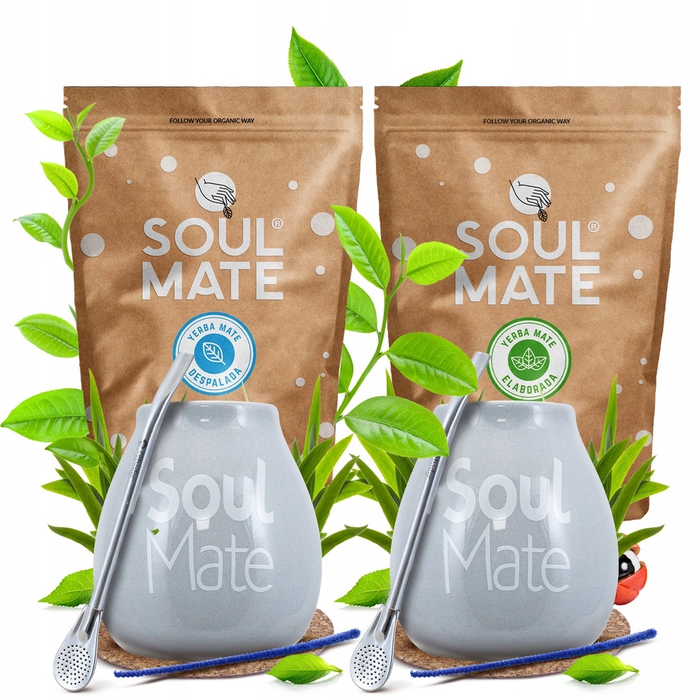 Startovací Sada pro dva Yerba Mate Soul Mate Despalada a Organica 2x500 g