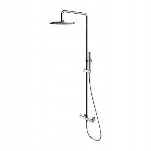 Sprchový Stĺp S Nástennou Batériou, Chróm