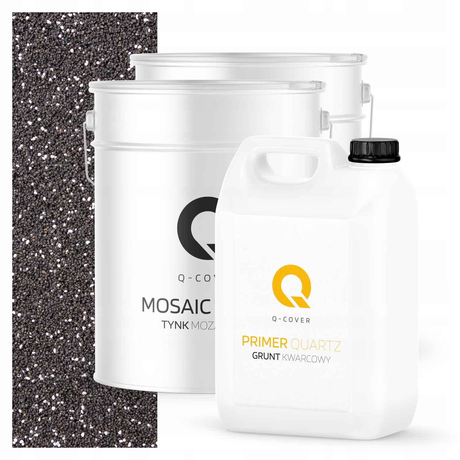 Mozaiková Omítka penetrační nátěr Sada 6.5m2 černá stříkaná bílou M43