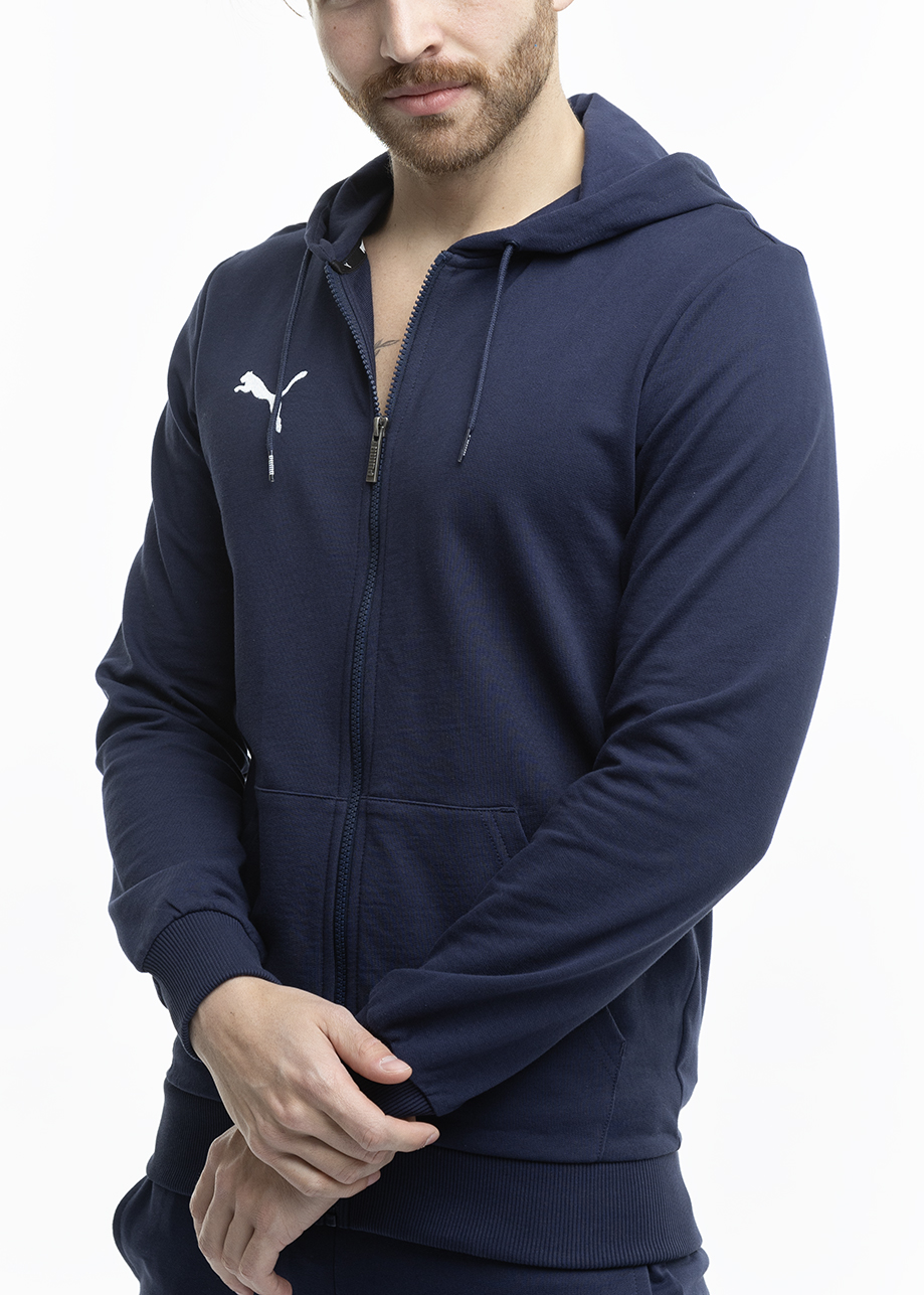 Pánská Mikina Sportovní Puma s kapucí Rozepínací mikina Team Goal, velikost S