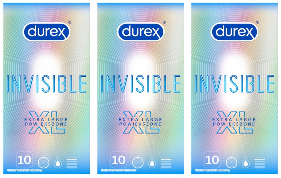 

Prezerwatywy Durex Invisible XL powiększone 30 szt
