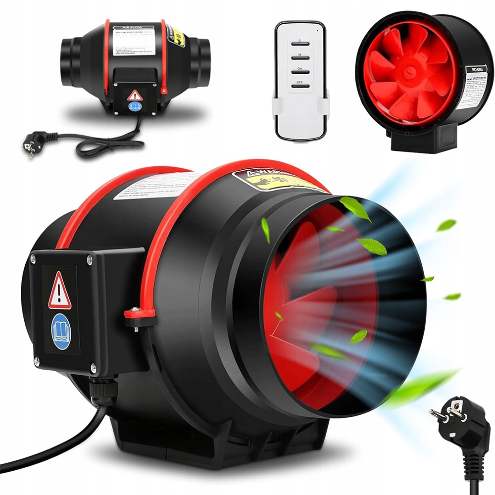 Dvourychlostní Průmyslový Odtahový Ventilátor 540 M³/h Pro Skleníky
