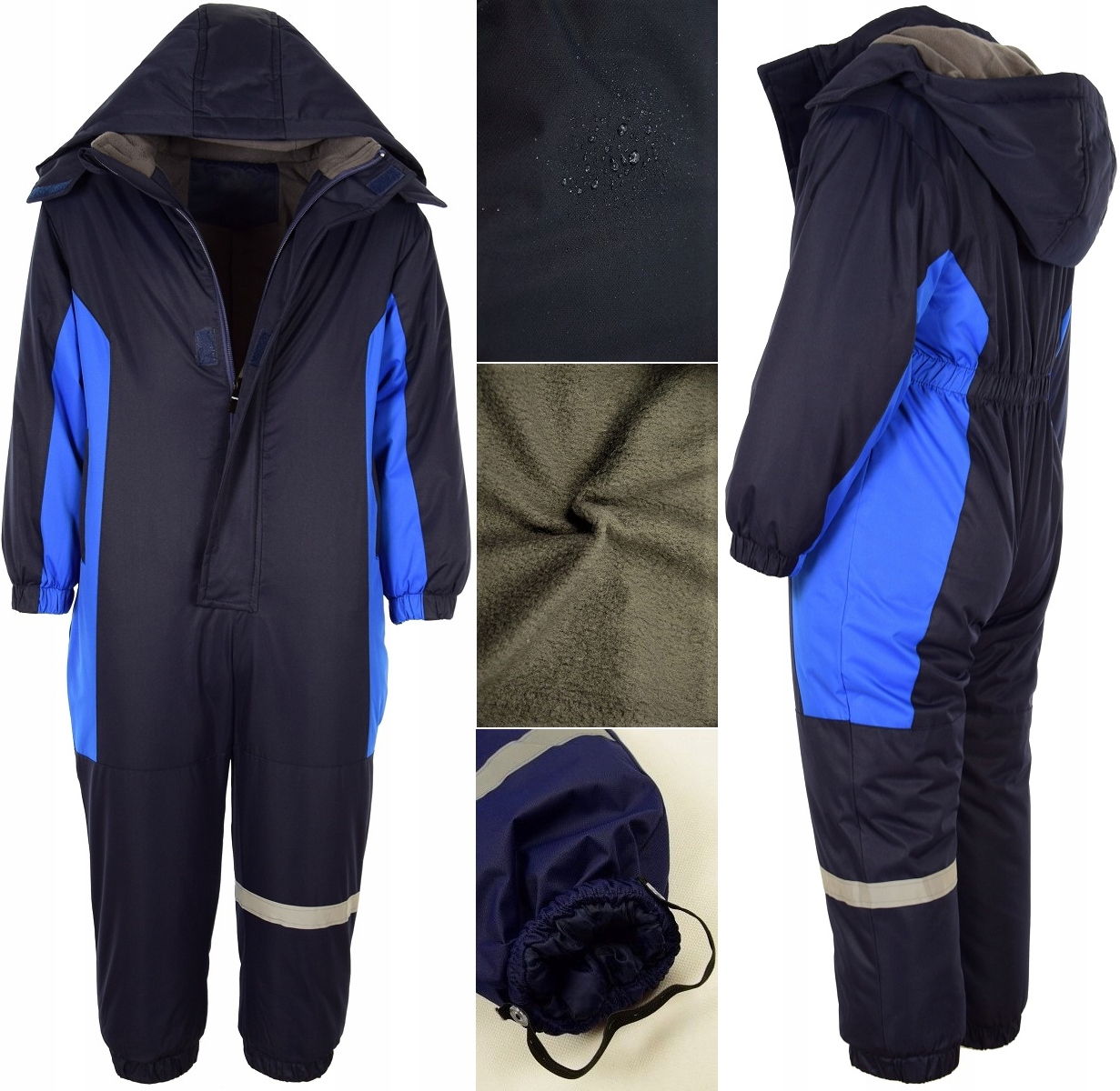 KOMBINEZON ZIMOWY J-353G JEDNOCZĘŚCIOWY POLAR 128