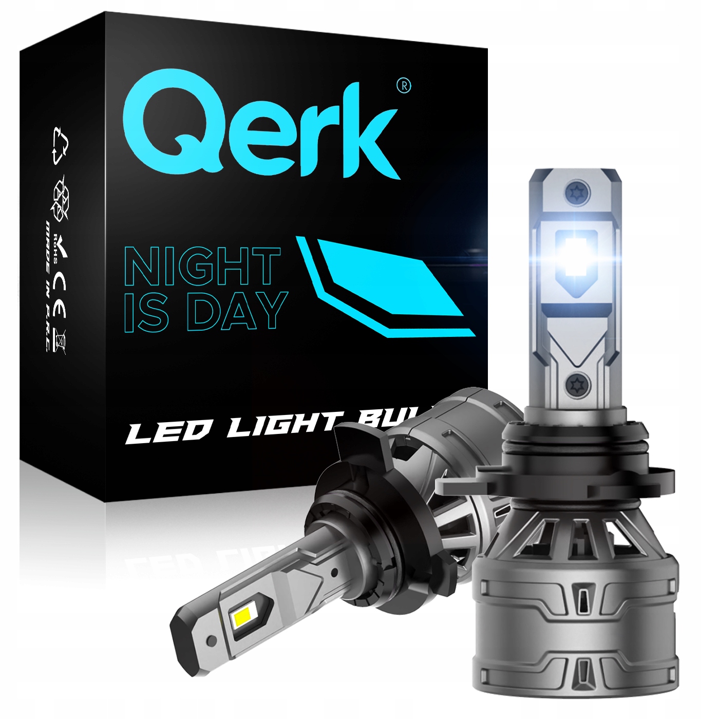 Led Žárovky HIR2 Qerk E4 Retrofit 120W 6000K Silné Canbus Odříznutí 9012